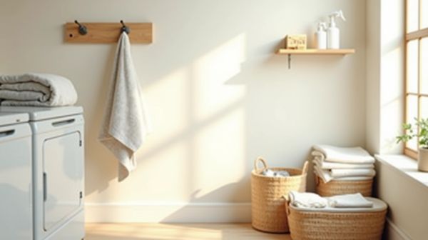 Optimiser le rangement avec un crochet porte serviette pratique